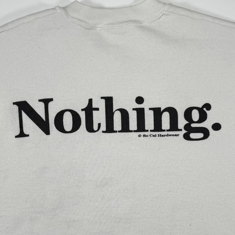 Vintage 90's/Y2K Ice SKATING Nothing Else‎ Matters Sweatshirt Small White Sports
